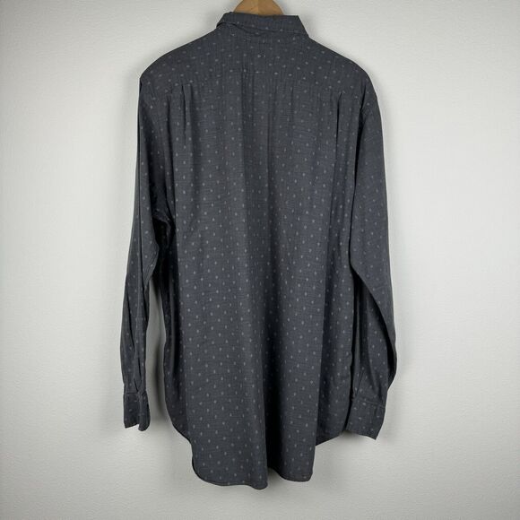 Polo Ralph Lauren Button Up Geometric Print Shirt Size Large Tall Grey - Picture 6 of 6